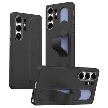 Samsung Galaxy S23 Ultra Smart Hybrid-Hülle mit Standgriff - Schwarz