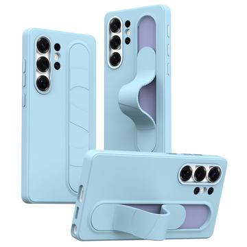 Samsung Galaxy S23 Ultra Smart Hybrid-Hülle mit Standgriff - Blau