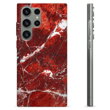 Samsung Galaxy S23 Ultra 5G TPU Hülle - Roter Marmor