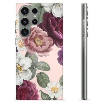 Samsung Galaxy S23 Ultra 5G TPU Hülle - Romantische Blumen