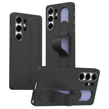 Samsung Galaxy S24 Ultra Smart Hybrid-Hülle mit Standgriff - Schwarz