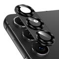 Samsung Galaxy S25 Hat Prince Full Cover Kameraobjektiv Panzerglas - Schwarz