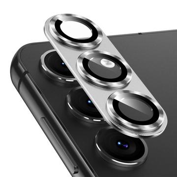 Samsung Galaxy S25 Hat Prince Full Cover Kameraobjektiv Panzerglas - Silber