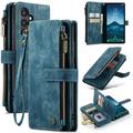 Samsung Galaxy S25 Caseme C30 Multifunktions Wallet Hülle - Blau