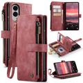 Samsung Galaxy S25 Edge Caseme C30 Multifunktions Wallet Hülle - Rot