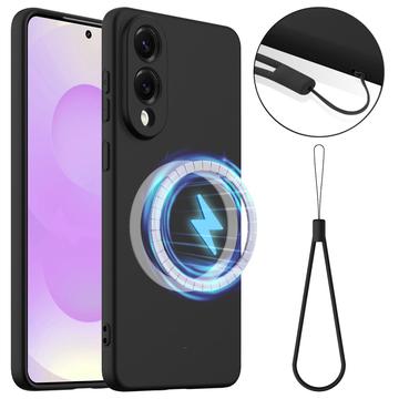 Samsung Galaxy S25 Edge Liquid Silikonhülle - MagSafe-kompatibel - Schwarz