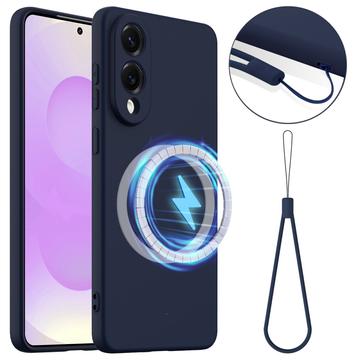 Samsung Galaxy S25 Edge Liquid Silikonhülle - MagSafe-kompatibel - Dunkel Blau