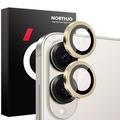Samsung Galaxy S25 Edge Northjo Kamera-Objektiv-Schutz-Set - Gold