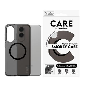 Samsung Galaxy S25 Edge PanzerGlass Care Smokey Urban Combat Hülle - MagSafe-kompatibel - Transparentes Schwarz