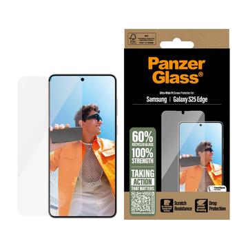 Samsung Galaxy S25 Edge PanzerGlass Ultra-Wide Fit EasyAligner Panzerglas - Durchsichtig