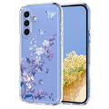 Samsung Galaxy S25 FE TPU-Hülle mit Blumenmuster - lila