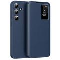Samsung Galaxy S25 FE Smart Clear View Flip Hülle mit Kartenschlitz - Saphir