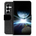 Samsung Galaxy S25+ Premium Schutzhülle mit Geldbörse - Weltraum