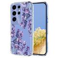 Samsung Galaxy S25 Ultra TPU-Hülle mit Blumenmuster - Glyzinie