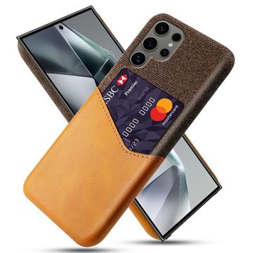 Samsung Galaxy S25 Ultra KSQ Hülle mit Kartenhalter - Orange