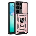 Samsung Galaxy S25 Ultra Drehring-Hybrid Hülle mit Kameraschutz - Roségold
