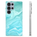 Samsung Galaxy S25 Ultra TPU Hülle - Blauer Marmor