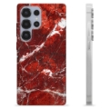 Samsung Galaxy S25 Ultra TPU Hülle - Roter Marmor