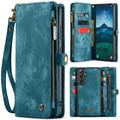 Samsung Galaxy S25+ Caseme 008 2-in-1 Multifunktions Wallet Hülle - Blau