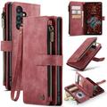 Samsung Galaxy S25+ Caseme C30 Multifunktions Wallet Hülle - Rot
