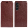 Samsung Galaxy S25+ Vertikale Flip Hülle - Braun