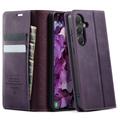 Samsung Galaxy S26 FE Caseme 033 Kalb Textur Brieftasche Hülle mit RFID-Blockierung - lila