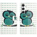 Samsung Galaxy S26 FE Style Serie Wallet Hülle - Eule