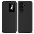 Samsung Galaxy S26 FE Tech-Protect Smart Clear View Flip Hülle mit Kartenschlitz - Schwarz