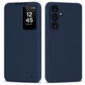 Samsung Galaxy S26 FE Tech-Protect Smart Clear View Flip Hülle mit Kartenschlitz - Navy Blau
