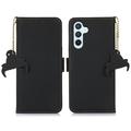 Samsung Galaxy S26 FE Wallet Leder Hülle mit RFID - Schwarz