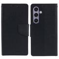 Samsung Galaxy S26 Mercury Goospery Fancy Diary Wallet Hülle - Schwarz