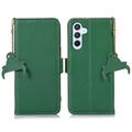 Samsung Galaxy S26 Wallet Leder Hülle mit RFID - Grün