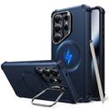 Samsung Galaxy S26 Ultra ESR Cyber Tough Kickstand MagSafe Hybrid Hülle - Blau