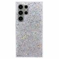 Samsung Galaxy S26 Ultra Glitter Flakes TPU Hülle - Silber