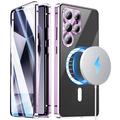 Samsung Galaxy S26 Ultra Magnetische Hülle mit gehärtetem Glas Bildschirmschutz - MagSafe-kompatibel - lila