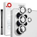 Samsung Galaxy S26 Ultra Northjo Strass-Kamera-Objektiv-Schutz-Set - Silber
