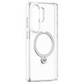Samsung Galaxy S26 Ultra Torras Ostand Q3 Spin Magnetische Hülle - Transparent