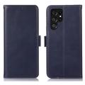 Samsung Galaxy S26 Ultra Wallet Leder Hülle mit RFID - Blau