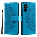 Samsung Galaxy S26+ Mandala Serie Wallet Hülle - Blau