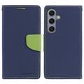 Samsung Galaxy S26+ Mercury Goospery Fancy Diary Wallet Hülle - Blau