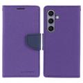 Samsung Galaxy S26+ Mercury Goospery Fancy Diary Wallet Hülle - Purpur