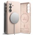 Samsung Galaxy S26+ Ringke Liquid Silicone MagSafe Hülle - Rosa Sand