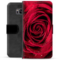 Samsung Galaxy S8+ Premium Schutzhülle mit Geldbörse - Rose