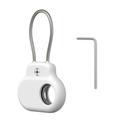 Samsung Galaxy SmartTag/SmartTag2 Silikonhülle mit Edelstahldraht - Weiß