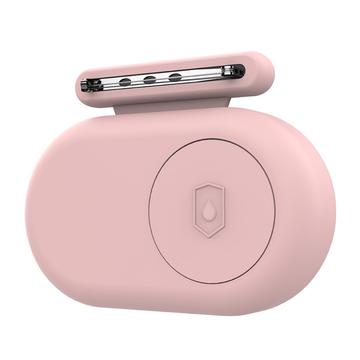 Samsung Galaxy SmartTag2 Brosche-Stil Silikonhülle - Rosa