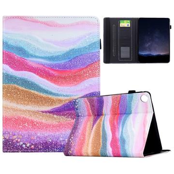 Samsung Galaxy Tab A11/A9 Smart Folio Hülle - Regenbogensand