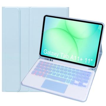 Samsung Galaxy Tab A11+ Bluetooth-Tastaturhülle - Baby Blau