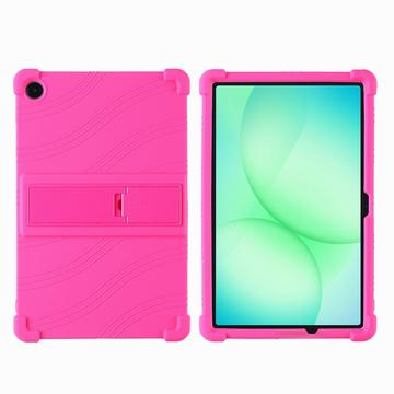 Samsung Galaxy Tab A11+ Silikonhülle mit Kickstand - Hot Pink