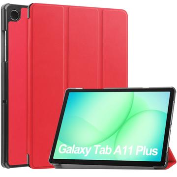 Samsung Galaxy Tab A11+ Tri-Fold Serie Smart Folio Hülle - Rot