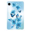 Samsung Galaxy Tab A9 Stylish Ultra-Slim TPU Hülle - Blau Schmetterling